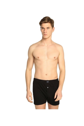 Nacar Store Erkek Siyah Penye Boxer 8'li Çok Renkli