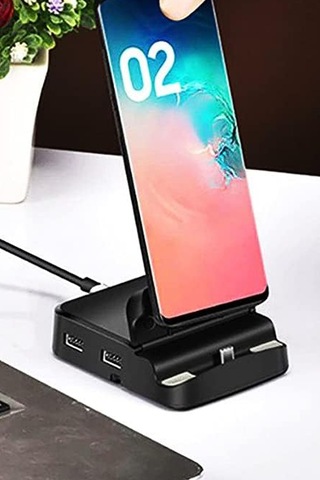 Type-c To 3 Usb 3.0 4k Full Hd Hdmı Sd Tf Kart Girişli Pd Aktarım Çoklayıcı Hub Adaptör
