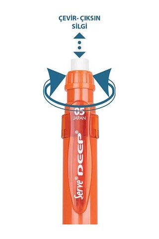 Serve Deep Mekanık Kursun Kalem 0.5mm Kiremit