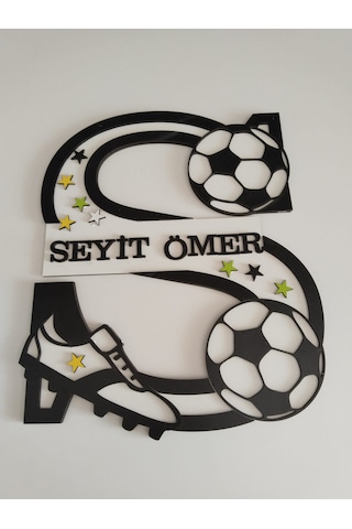 Bebek-çoçuk Odası Kapı & Duvar Süsü S Harfi Kişiye Özel İsim Çok Renkli