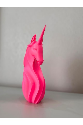 Pembe Unicorn Tek Boynuzlu At Biblo 24 Cm Dekoratif Masaüstü Heykeli -