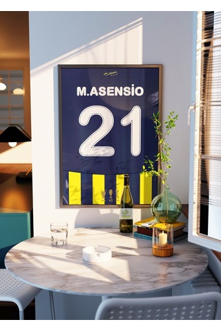 M. Asensio 21 Forma Tasarımlı Poster Tablo Çerçeveli