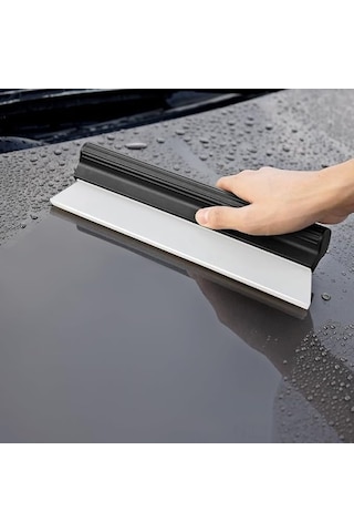 Monyee 26.5cm Mini Silikon Silecek - Araç Camları, Duş, Ayna Temizliği İçin Hızlı Su Sileme Aleti