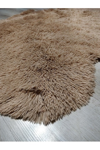 Doğuş Tavşan Tüyü Bej Post Halı 140 x 200 Cm Peluş Halı