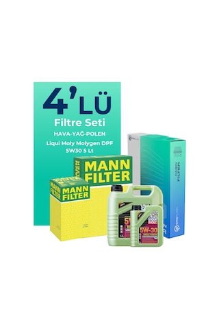 Mann Mazda Cx-5 2.0 Filtre Bakım Seti Liqui Moly Motor Yağlı (2011-2021) 4 Lü -