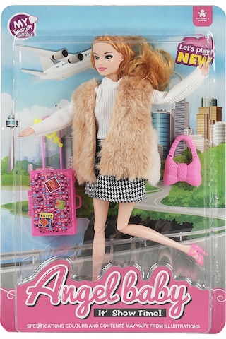 Bıgtree Angelbaby Seyahat Bebekleri Kareli Etekli