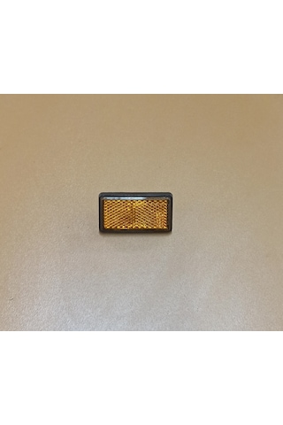 Mini Dikdörtgen Sarı Renk Reflektör 2 Adet 6 Mm Vidalı