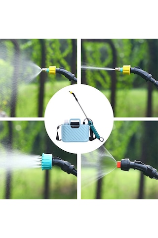 Leezsing Elektrikli Bahçe Yağmurlama Sistemi Bahçe Bitkileri Sulama Cihazı Çiçek Püskürtme Makinesi Teleskopik Çubuk Uzunluğu Ayarlanabi-10