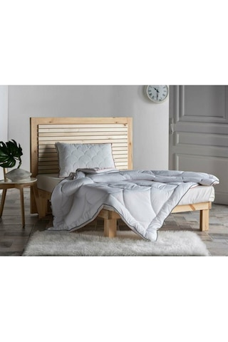 Doqu Home Climate Çift Kişilik Yorgan - Beyaz Gri
