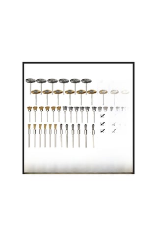 Geeksen 45 Parça Gümüş Çelik Fırça Seti - Elektrikli Taşlama Aleti İçin Pas Kaldırıcı, Metal Yüzey Temizleyici Ve Parlatıcı Uçlar