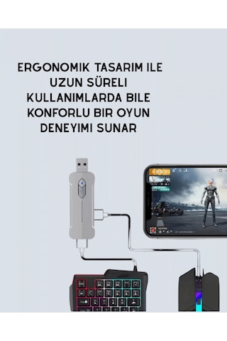 Mobil Oyunlar İçin Klavye, Mouse Ve Dönüştürücü Seti