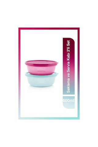Tupperware Saklama ve Servis Kabı 2'li Set 600 ml
