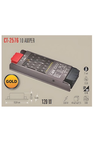 Ct-2576 Cata 10 Amper Led Trafosu - Klemensli 1 Adet