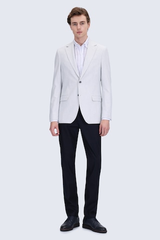 Hatemoğlu Gri Comfort Fit Mono Yaka Klasik Ceket