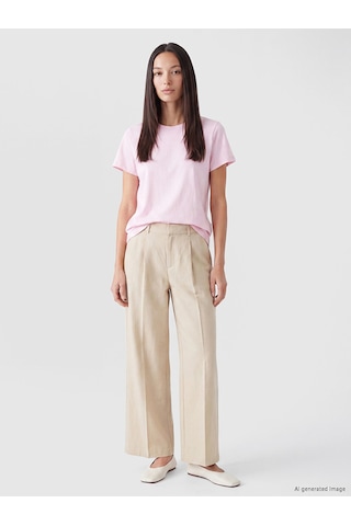 Lcwaıkıkı Basic Pembe Bisiklet Yaka Slim Fit Kadın Body