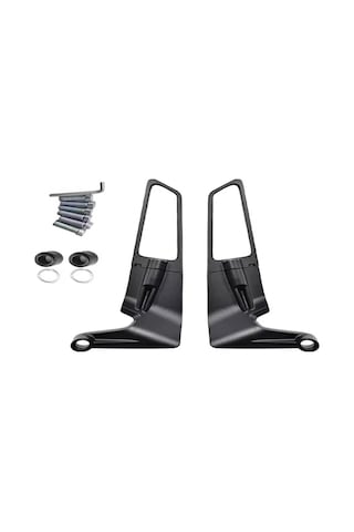 Alkan Mb H2 Kanat Ayna Büyük Model Ayna 8 Mm 10 Mm Ters Düz Tüm Motosikletler Uyumlu Çok Renkli
