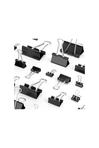 10 Adet/takım Siyah Klasör Klipsleri Foldback Metal Ataçlar