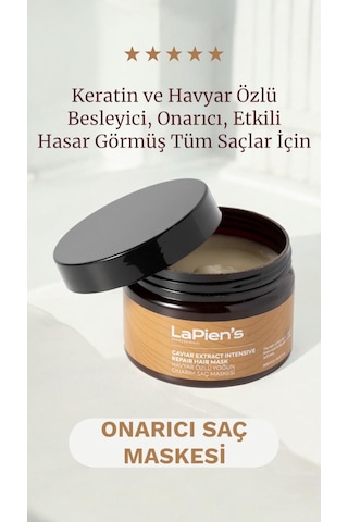 Lapien's Yıpranmış Kuru Saçlar İçin Yoğun Onarıcı Saç Maskesi 300 ML