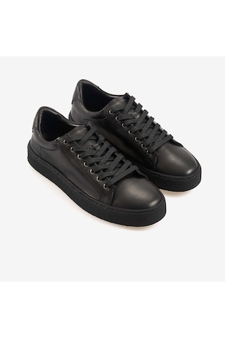 Kemal Tanca Andrea Giovanni Kadın Kauçuk Taban Hakiki Deri Bağcıklı Spor & Sneaker Ayakkabı 28402 siyah