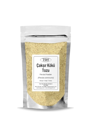 Tos The Organic Spices Çakşır Kökü Tozu 250 G Ferula Communis Tos The Organic Spices Çakşır Kökü Tozu 250 G Ferula Communis