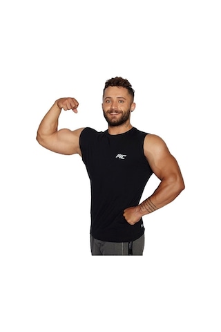 Musclecloth Training Kolsuz T-Shirt Siyah