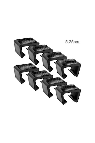 Rattan Mobilya Kelepçesi, Çok Yönlü Rattan Kanepe Kelepçesi, Dayanıklı Dış Mekan Rattan Sandalye Kelepçesi Kart Yuvası 5,25 Cm 8'li Paket Diğer