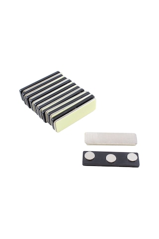 Mıknatıslı Yakalık Isimlik Arkası, Manyetik Rozet Tutucu