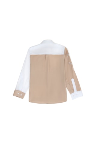 U.s. Polo Assn. Erkek Çocuk Kum Gömlek Desenli 50272397-vr085 Kum Rengi