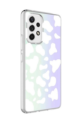 Samsung Uyumlu Galaxy A13 4g Kılıf Zore M-blue Desenli Kapak Cow No2