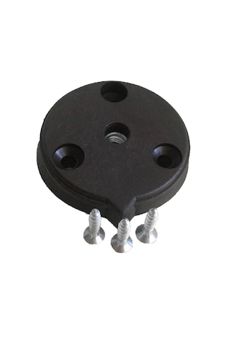 3'lü Zigon Sehpa Plastik Montaj Bağlantı Aparatı Metrik 8 Siyah 9 Adet