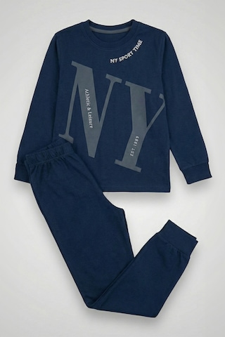 Remsa Erkek Çocuk Garson Boy Pamuk Penye Pijama Takımı 4224 Lacivert01 Lacivert01