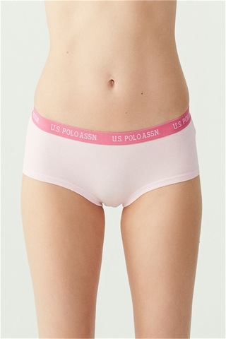 U.S. Polo Assn. U.s Polo Assn. 66115 Kadın 3 Lü Şort Külot-lacivert&fuşya&beyaz Lacivert