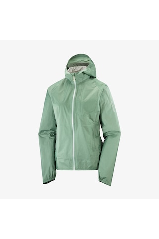 Salomon Bonatti Waterproof Kadın Yeşil Yağmurluk Lc2129100