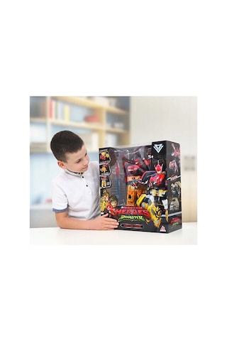 Dinoster Heroes Raptor Tron Dönüştürülebilir Büyük Robot Figür Dev Robot