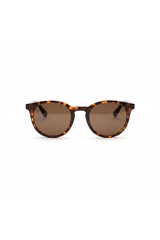 Vintage Yuvarlak Tortoise Güneş Gözlüğü Unisex Retro Tasarım Uv400 Koruma Açık Kahverengi