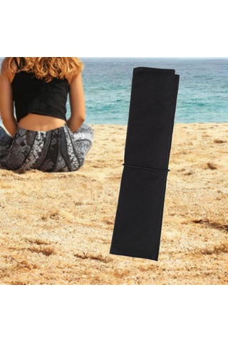 Homyl Piknik Dış Mekan Mat Plaj Koltuk Minderi Kamp Açık Siyah