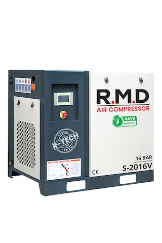 R.m.d Kompresör 16 Bar 20 Hp Invertörlü Vidalı Hava Kompresör Tek Makine Üs-20v