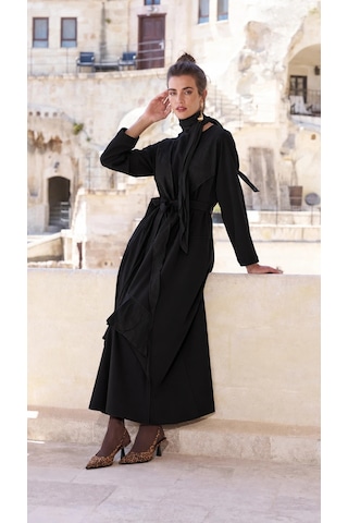 Misswhence Patchwork Elbise 40825 Siyah