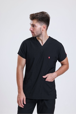 Likralı Üniforma Unisex Siyah