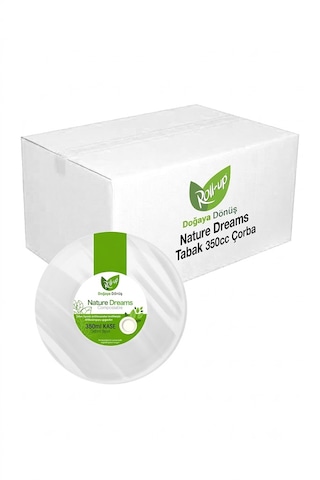 Şeylişeyler - Roll Up Ekolojik Kağıt Çorba Kasesi 350 Cc 25 Adet - 1 Paket