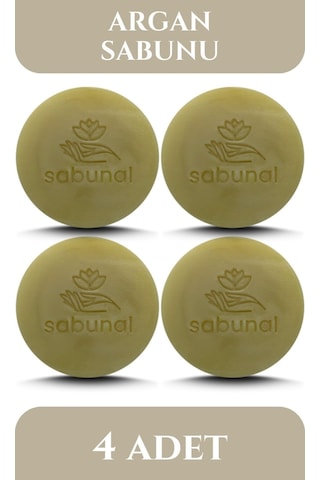 Sabunal Argan Yağı Sabunu 4 Adet - Parlak ve Hacimli Saçlar İçin Doğal Sabun