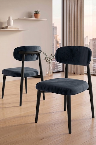 Runes Serisi Mdf Sabit 80x130 Siyah Mermer Desen Mutfak Masası Takımı 6 Sandalye Siyah Mermer - Antrasit