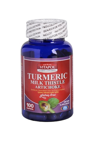 Vitapol Turmeric Milk Thistle Artichoke Gluten Free 2 Kutu