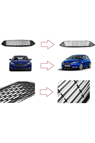 Ford Focus Ön Tampon Panjuru Titanium 2015-2018 296361282