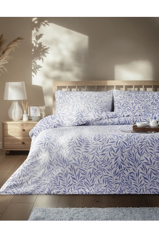 English Home Leaf Dream Kolay Ütülenir Tek Kişilik Nevresim Takımı 160x220 Cm Mavi