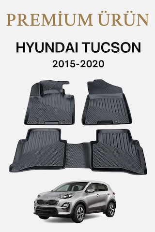 Hyundai Tucson 2015-2020 Uyumlu 3d Oto Paspas Premium