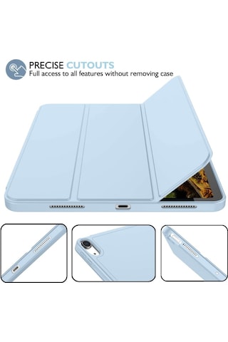 Apple Uyumlu iPad, Pro 11 1. Nesil 2018 Kılıf Kalem Bölmeli Smart Case A1