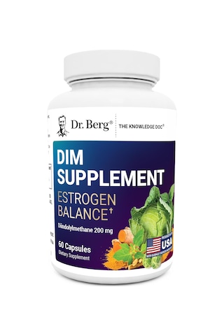 Dr. Berg Dım Estrogen Balance Women With Diindolylmethane Menopause 60 Caps