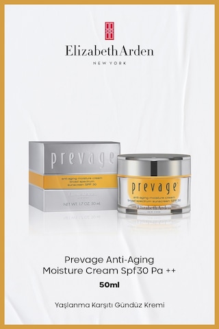 Elizabeth Arden Prevage Anti-Aging Moisture Yaşlanma Karşıtı Gündüz Kremi SPF30 PA++ 50 ML