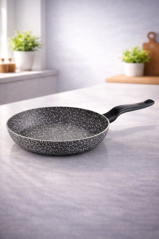 Eco Diez 20 cm Granit Tava Gri – Yanmaz Yapışmaz, Çizilmez Yüzey, Sağlıklı Pişirme, Ergonomik Saplı